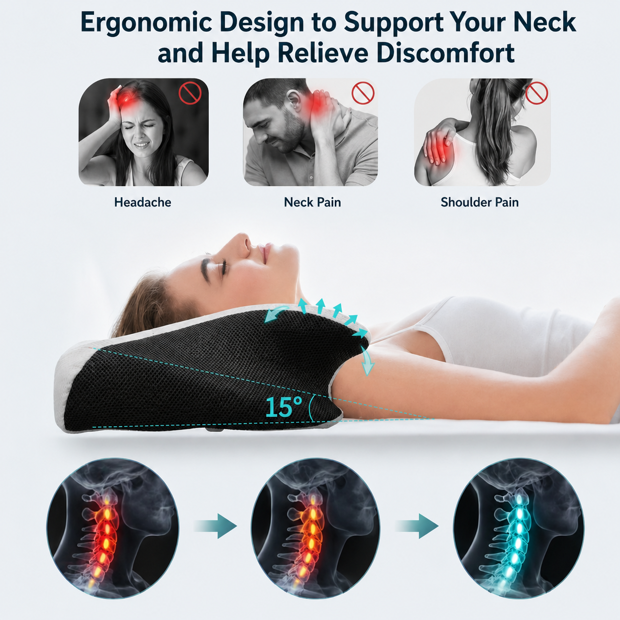 DreamEnergize™ Pillow - Sleep deeply, wake up recharged!