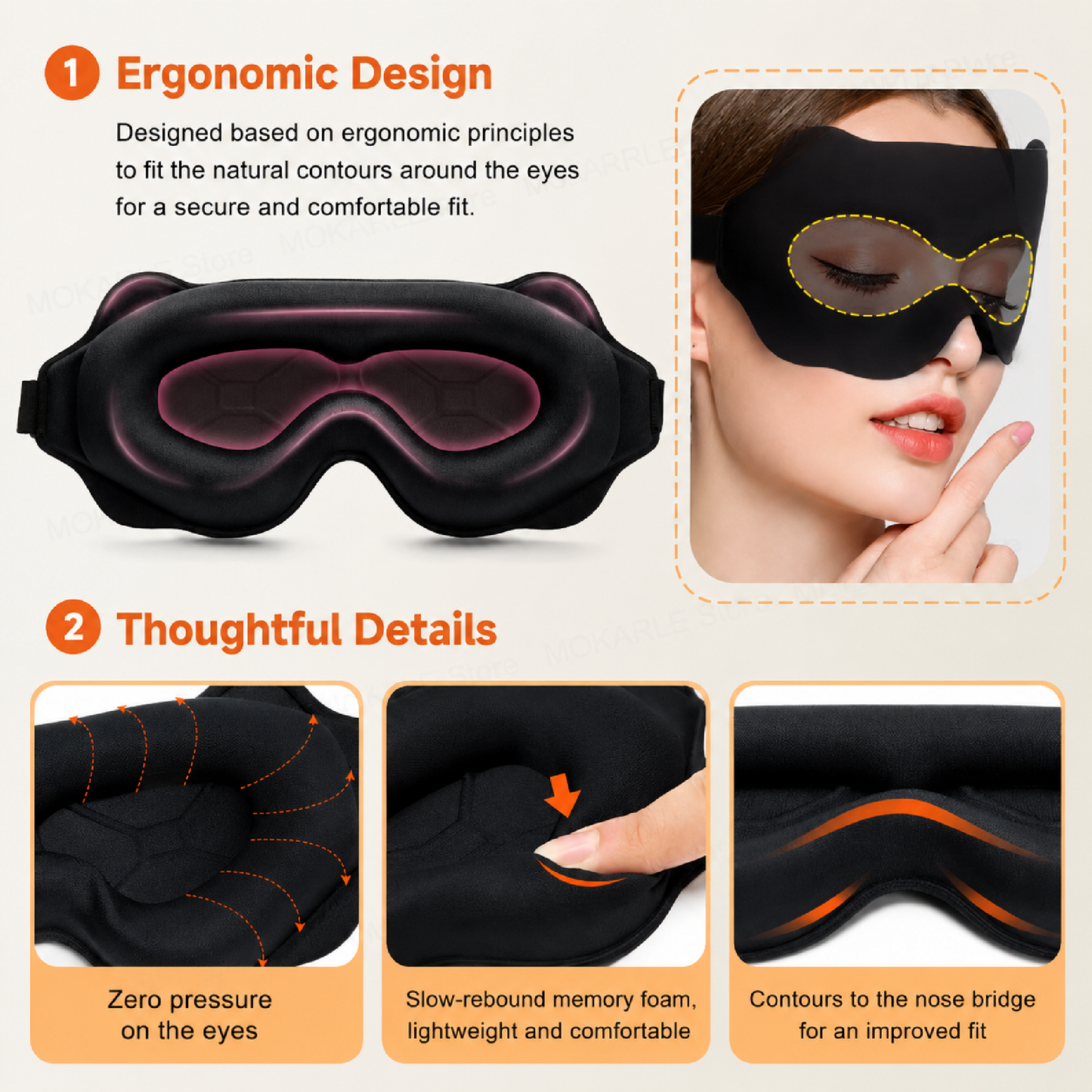 PerfectBlackout™ Sleep Mask - Total darkness, deeper sleep