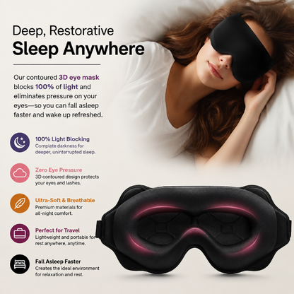 PerfectBlackout™ Sleep Mask - Total darkness, deeper sleep