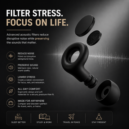 NightMute™ Ear Plugs - Block noise, sleep undisturbed