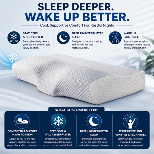 VerteBliss™ Pillow - Wake Up Rested & Refreshed