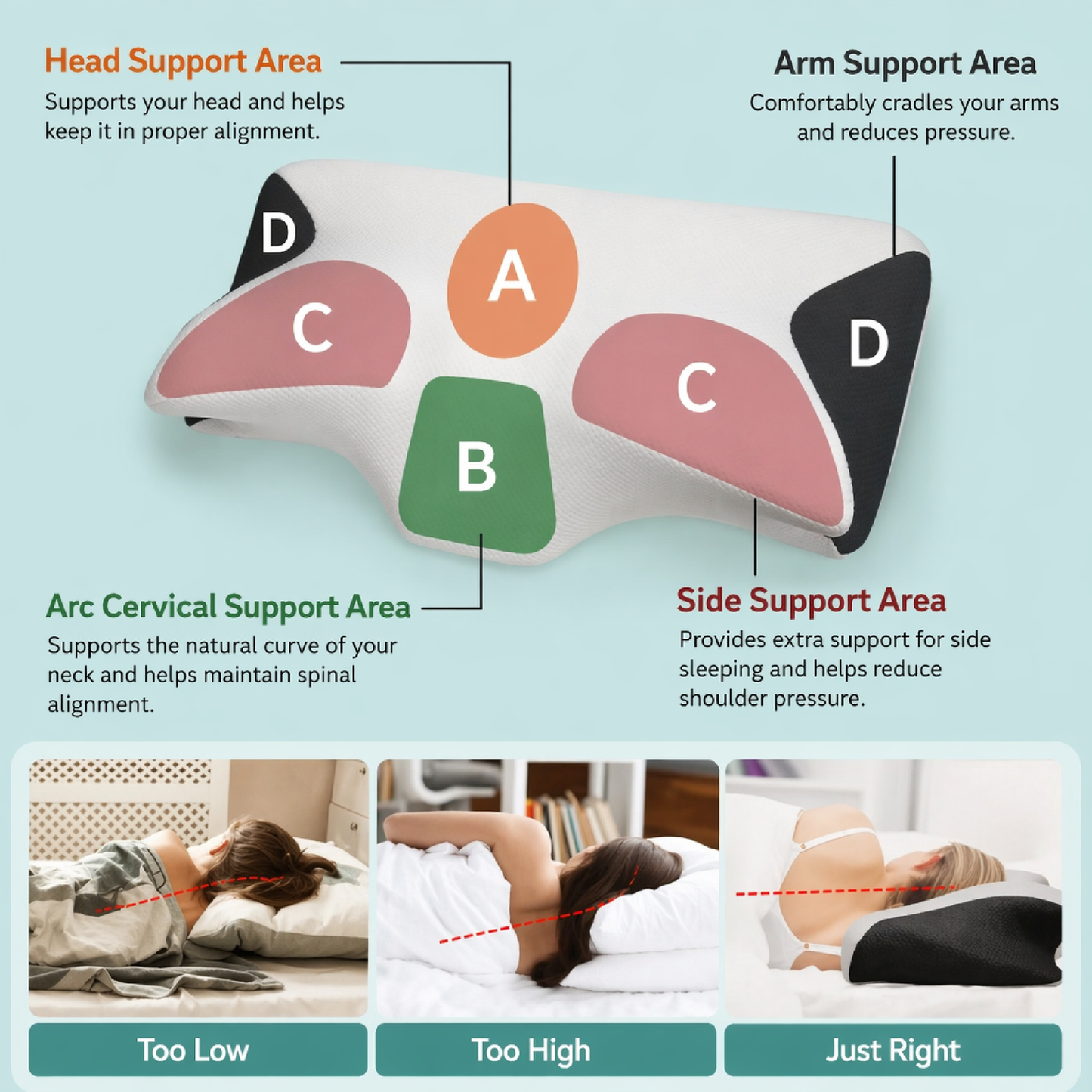 DreamEnergize™ Pillow - Sleep deeply, wake up recharged!
