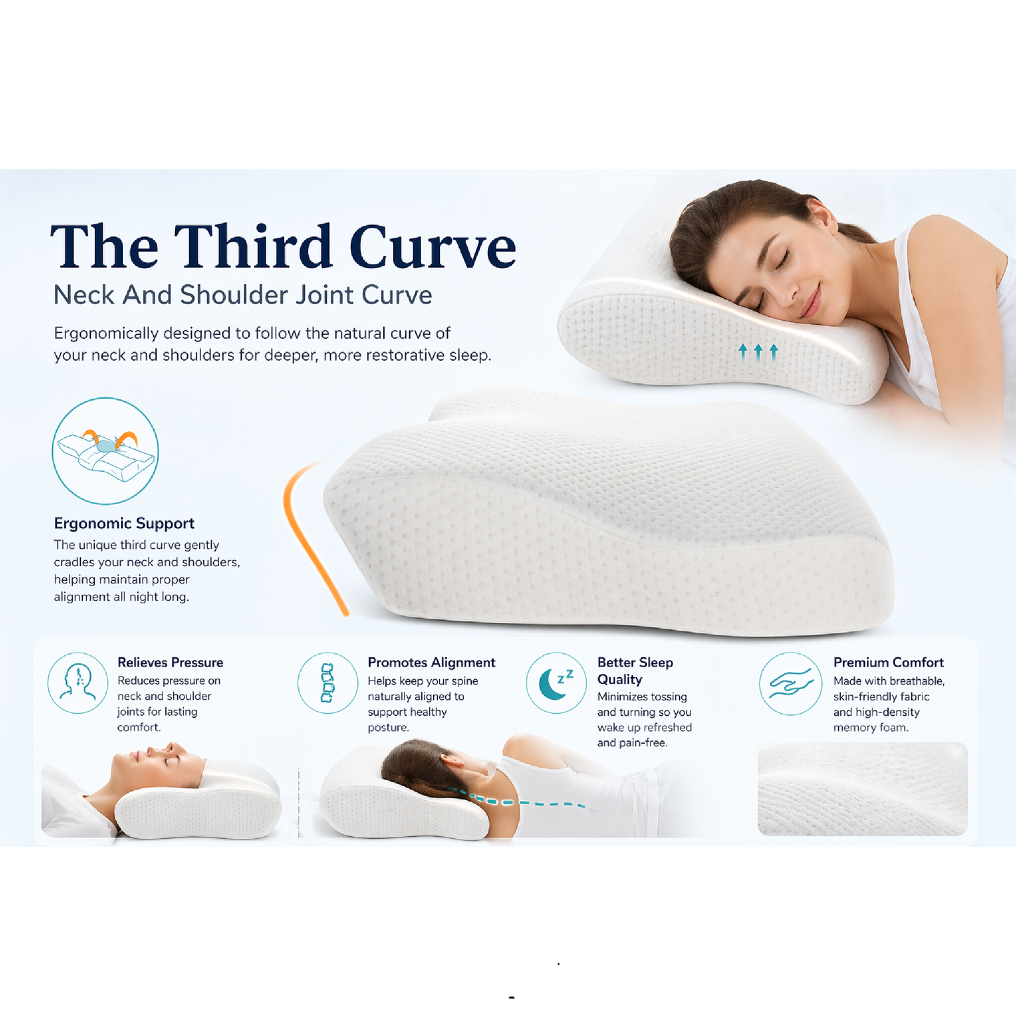 VerteBliss™ Pillow - Wake Up Rested & Refreshed