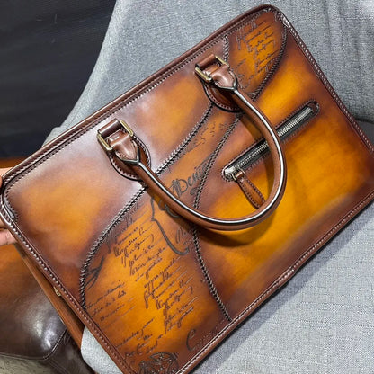 Togo Venezia Leather Briefcase