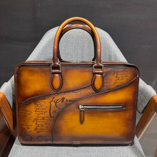 Togo Venezia Leather Briefcase