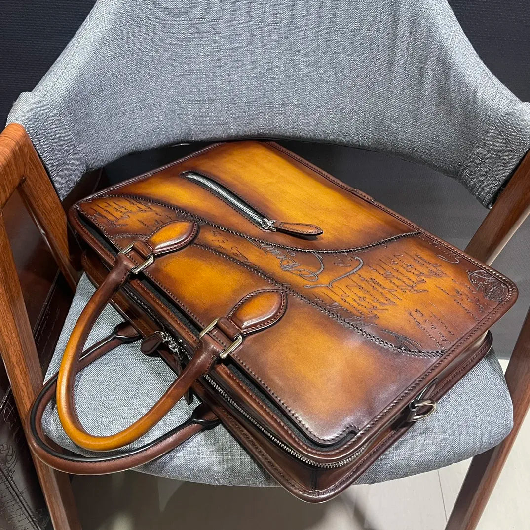 Togo Venezia Leather Briefcase