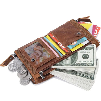 Rich Brown Leather Wallet